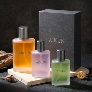 Aikun Colorful Glass Fragrance Bottles Frosted Rectangular <b>Spray</b> Perfume Gift <b>Set</b> For Beauty Retail Wholesale Supply Brand - Product Image 2
