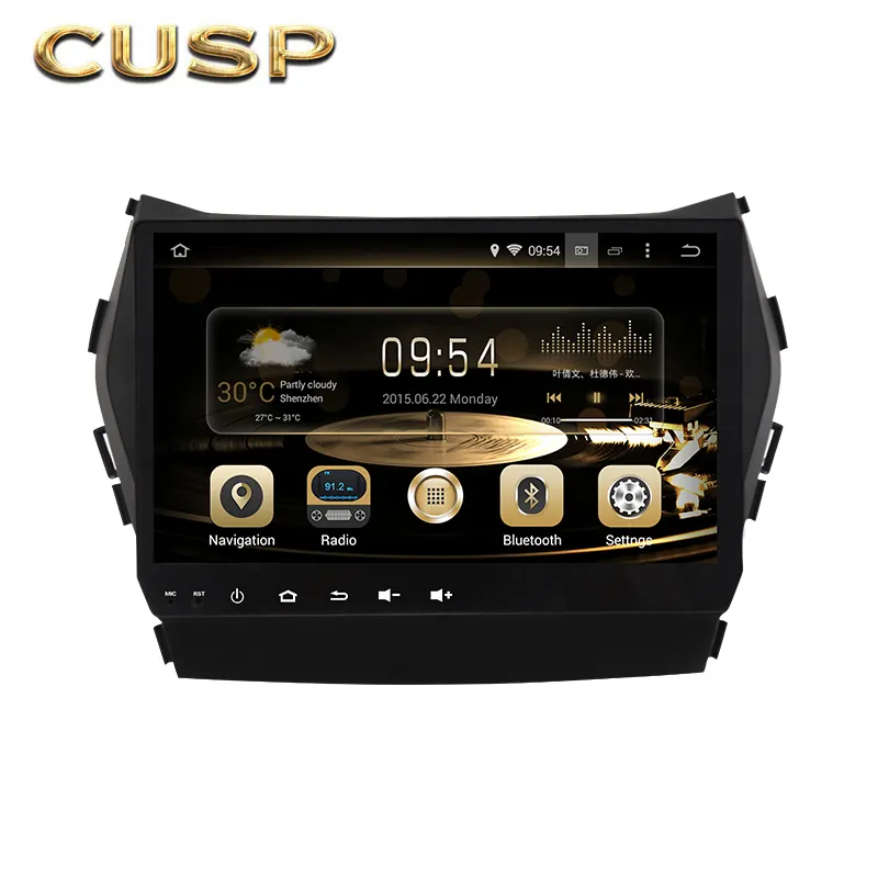CUSP Großbild schirm für Hyundai Santa fe 9 Zoll 4 G64G Auto Multimedia NAVIGATION DSP Auto Stereo ANDROID <span class=keywords><strong>GPS</strong></span> DVD CarPlay