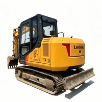 Excavadora de cadenas mini usada Liugong 906F de 6 toneladas con motor diésel Yanmar, nueva excavadora hidráulica para construcción