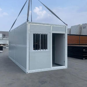 20 40 Ft Refugiado plegable Paquete plano Casas de contenedores Campamentos Temporal Prefabricado Plegable Expandible Fácil de instalar Casa de contenedores - Product Image 4