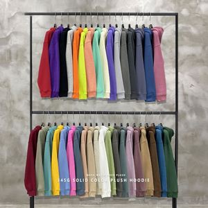 H5371 Hoodies Manufacturer Custom Many Color Unisex Blank Hoodies Fleece Lined Plain Streetwear Men Hoodies - Product Image 2