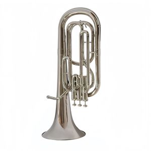 Vente directe fabricant : Cor de marche <span class=keywords><strong>ténor</strong></span> en alliage d'argent nickelé, trois clés, BB, petit format - Product Image 4