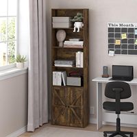 Armoire haute moderne en bois écologique, gain de place, avec design sans dossier, pour le rangement du salon et du bureau à domicile