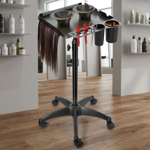 Hair styling tray - adjustable mobile storage <b>rack</b> tool cart <b>for</b> hair salons and barber shops - Product Image 4