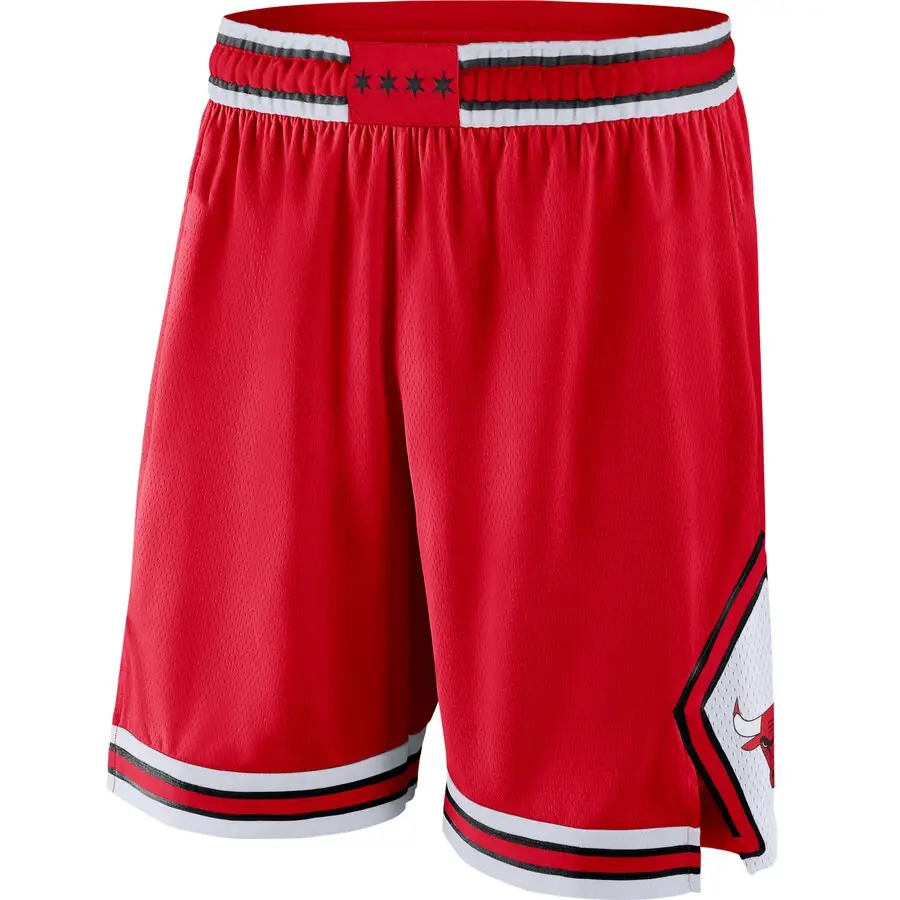 Pantalones cortos de baloncesto para hombre, de alta calidad, malla roja, transpirables, holgados, para correr y fitness, para verano