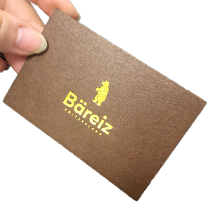 Biglietti da Visita Personalizzati in Carta Resistente 300-400GSM con Logo in Lamina d'Oro a Caldo, Biglietti di Ringraziamento di Lusso <span class=keywords><strong>per</strong></span> Promozione del Marchio - Product Image 1