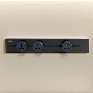 Enchufe del Reino Unido, tira de alimentación de montaje en pared para mesa, toma de corriente de 8000W, pista de alimentación de riel moderno, toma de corriente USB tipo A, toma de pared tipo C - Product Image 1