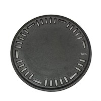 Plaque de cuisson barbecue en fonte sans fumée multifonction antiadhésive pour charbon de bois, grille universelle pour foyer domestique