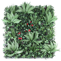 Panneau mural végétal artificiel, haie murale extérieure anti-UV pour jardin, patio, mariage, décoration de fond de mur commercial