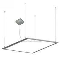 Vente chaude Hôtel Bureau Maison Commercial Carré 60x60 Led Panneau Lumineux Suspendu Carré Ultra Mince Led Pendentif Monté Panneau Lumineux
