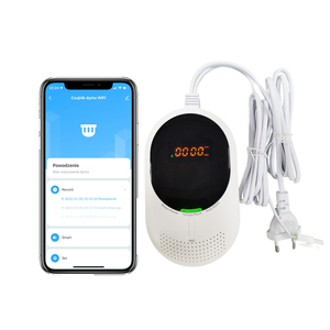 نظام أمان منزلي ذكي من تويا يعمل بتقنية GSM مع كاشف أول أكسيد الكربون وإنذار تسرب الغاز 2 في 1 مدمج مصنوع من البلاستيك ABS - Product Image 1