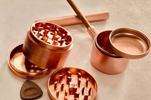 <span class=keywords><strong>VA</strong></span> smerigliatrice contenitore erba sottile vaso in alluminio personalizzato Logo gratuito - Product Image 4