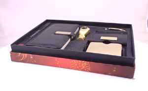 Ensemble cadeau d'entreprise haut de gamme avec carnet, stylo, porte-clés et porte-cartes, ensemble cadeau de bureau de luxe pour la promotion de la marque - Product Image 3