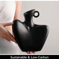 Vase Buste Sculptural Minimaliste d'Art Curé, Pot de Fleurs Abstrait en Forme Humaine Édition Galerie pour Décoration Maison Style Musée