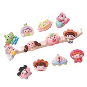 Dessin animé chiot cosmique Robot Cowboy shérif monstre à trois yeux breloques bricolage résine accessoires ornements indésirable coque de téléphone décorations - Product Image 5