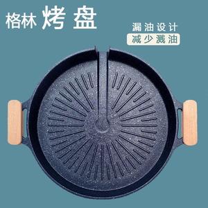 กระทะย่างสไตล์เกาหลีแบบสี่เหลี่ยมเคลือบสารกันติด กระทะเทปปันยากิสำหรับเตาแม่เหล็กไฟฟ้าและการปรุงอาหารแบบเปลวไฟโดยตรง พกพาสะดวก ทำความสะอาดง่าย - Product Image 3