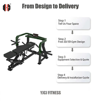 Machine de musculation plate en acier pour presse pectorale, à charge par disques, avec bras de poussée indépendants, poignées multi-grip et banc réglable pour centre de formation