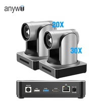 Caméra de visioconférence Anywii 1080p PTZ avec zoom optique 20X, grand angle, pour réunions, églises, enseignement en ligne, système de conférence audio