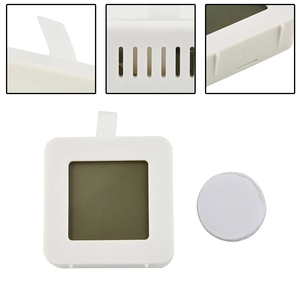 Bianco LCD termometro digitale igrometro soggiorno interno elettronico stazione di temperatura temperatura misuratore di umidità plastica sensore - Product Image 4