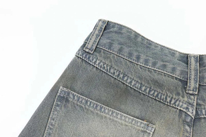 Streetwear déchiré été Denim genou Jeans Shorts pour hommes Short en jean personnalisé Jorts Baggy Denim Jean Shorts - Product Image 6