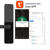 Enrique Cerradura de puerta inteligente para dormitorio Tuya Control Huella digital Pantalla táctil digital Teclado Código Aleación de aluminio WiFi Precio de fábrica