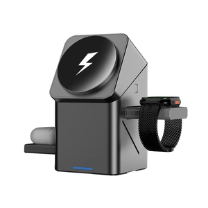 Stasiun Pengisian Daya Nirkabel <span class=keywords><strong>3</strong></span> in 1 15W untuk iPhone 16 Charger Cargador Inalambrico Magnetic Qi2 Wireless Charger Draadloze Oplader - Product Image 1