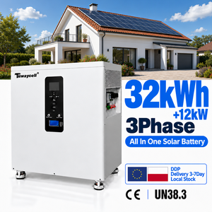 Batería de almacenamiento solar trifásica de 380/415V y 32kWh con inversor de 12kW y BMS de 300A para uso doméstico y comercial. - Product Image 1