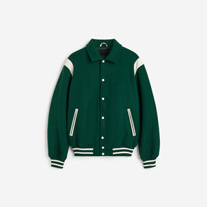 เสื้อแจ็คเก็ตวาร์ซิตี้ผู้ชายแบบสั่งทำปี 2025 แขนยาว คอตั้ง ผ้าแคนวาสคุณภาพสูง ปะติดด้านหน้า กันลม ระบายอากาศได้ดี เหมาะสำหรับใส่ในฤดูหนาว - Product Image 6