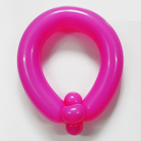 Ballons longs en latex de haute qualité, couleur marron, modèle 260Q, jouet magique pour enfants