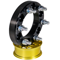 Nouveaux adaptateurs et entretoises de roue durables en alliage d'aluminium 6*139.7-108-25, joints de calage finition noire, largeur 25mm, pour remplacement/réparation, fabriqués en Chine