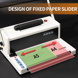 オフィス機器と機材<span class=keywords><strong>4</strong></span> 手動式人気デスクトップオフィスコイルプラスチック製スパイラル製本機 - Product Image 5