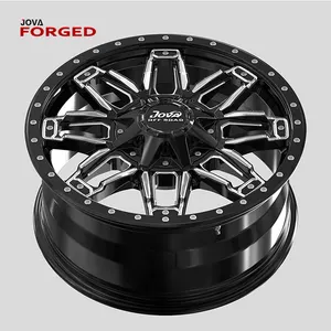 Roda Aloi Hitam 8 Lubang 20 "5X139.7 6X114.3 5X114.3 4X4 Pelek 17 Inci Roda 5"