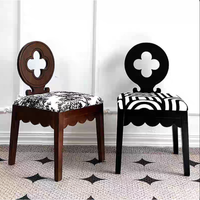 Chaise de salle à manger en bois de caoutchouc au design minimaliste et élégant, motif fleur de prunier, moderne et durable, pour la maison et l'hôtellerie – Meilleure vente