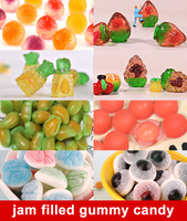 Lechao Snacks Candy Wholesale Halal Sweets Fruit Candy Pineapple Grapes Strawberry 3D 4D Gummy Candy Bulk