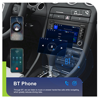 Podofo 2 Din 7 "4 + 64GB pour Audi A4/S4 // B6/B7 Android Autoradio sans fil CarPlay Android Auto Car Audio Autoradio GPS WIFI BT