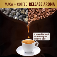 Café Énergisant pour Hommes MACA Baies de Goji Café Noir Essence Jaune Peptide d'Huître Poudre de Café Songming 150g