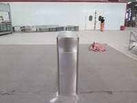 Poubelle de tri des déchets en acier inoxydable à trois compartiments, anti-corrosion, pour centre commercial, hôpital