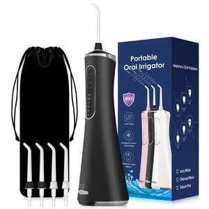 Irrigador Bucal Portátil Inalámbrico Abrite Tech, Limpiador Dental con Boquillas Giratorias de 360°, Resistente al Agua IPX7, con Batería - Product Image 1