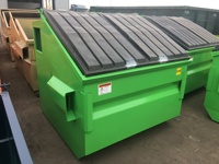 Vente commerciale Bac de levage avant Construction Skip Bin Remorque Cage de recyclage Conteneur de benne à ordures en métal