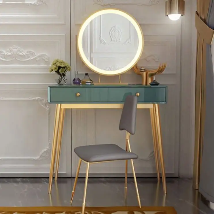 Vanity ชุด Lighted กระจก,แต่งหน้า Vanity โต๊ะเครื่องแป้ง Dresser โต๊ะสำหรับห้องนอน