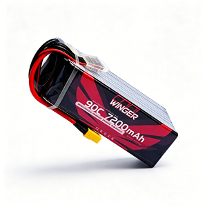 Batterie LiPo pour drone de course FPV, pack de batteries lithium-ion LCO LIVH 7200mAh 90C 6S 22.8V - Product Image 3