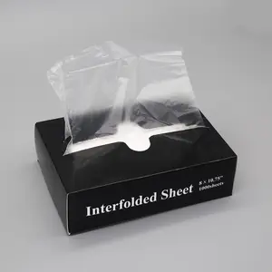 Interfolded Plastic Wraps Disposable Clear Deli Sheet