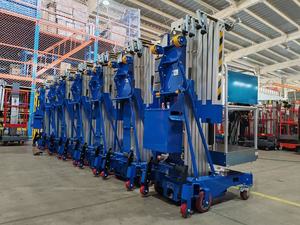 Elevador eléctrico hidráulico de aleación de aluminio de trabajo aéreo de doble mástil telescópico Vertical de 4m, 5m, 6m, 8m, 9M, 10m, <span class=keywords><strong>12m</strong></span> - Product Image 2