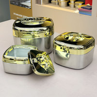 Ensemble de 3 casseroles isothermes en acier inoxydable, récipients de conservation des aliments et de maintien au chaud