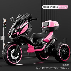 Electric Three Wheel Motorcycle For Kids Red 6-8 Years Old Rechargeable Toy Car - Product Image 2