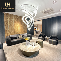 Personnalisation énorme canapé sectionnel moderne italien canapé sectionnel de luxe en cuir pour salon