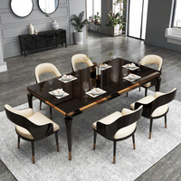 2025 Table à manger rustique classique contemporaine 6 chaises salle à manger Table à manger en bois massif meubles de restauration