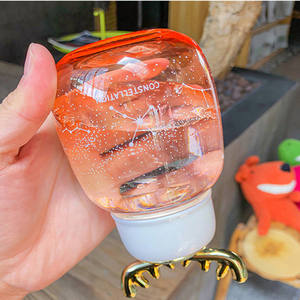 Botellas de vidrio 300ML Moose <span class=keywords><strong>Glass</strong></span> Regalo de Navidad Portable Cute Gradient Elk Charm <span class=keywords><strong>Glass</strong></span> Botella de agua - Product Image 5