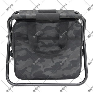 Fishing <b>Stool</b> Outdoor <b>Portable</b> Folding Camouflage Oxford Fabric Garden Chair With Storage Bag For Camping And Fishing - Product Image 4