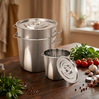 FEELART Fournisseur Professionnel d'Équipements de Cuisine Personnalisés pour Restaurants – Marmite Haute en Acier Inoxydable Style Oblique 400
